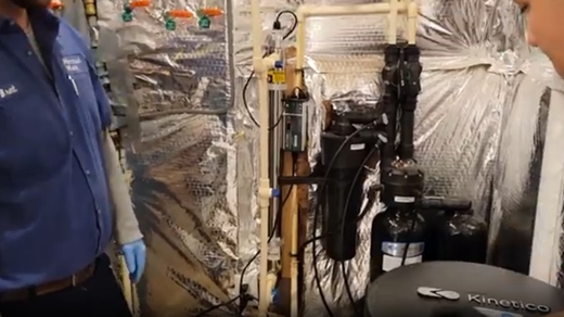 Tech guys in front of tank